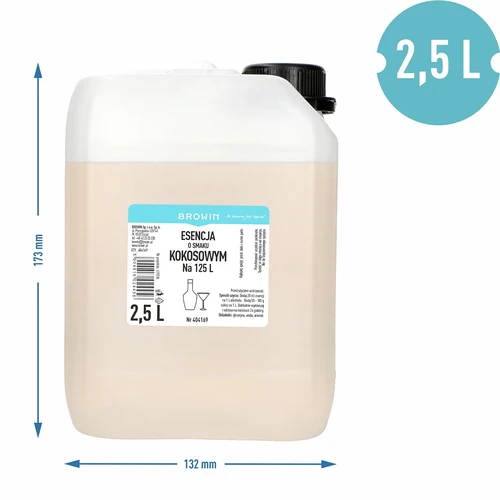 Esencia con sabor a coco, 2,5L, para 125L de bebida lista - 3