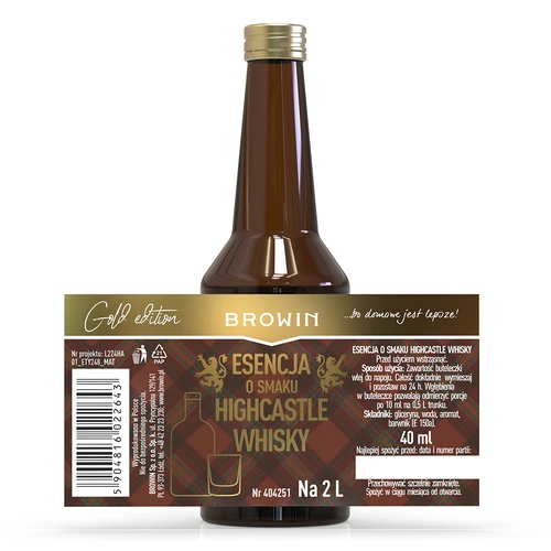 Esencia con sabor a Highcastle Whisky para 2 L - 40ml - 4