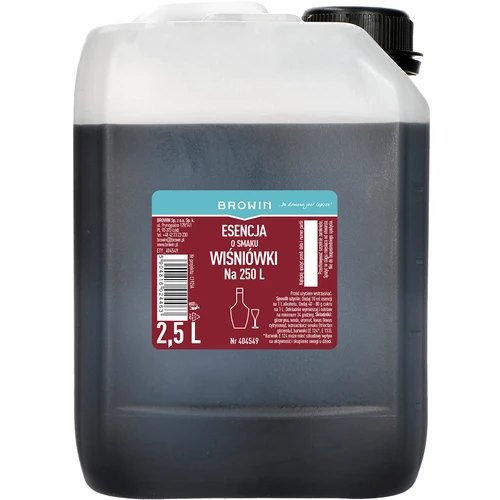 Esencia con sabor a licor de cereza, 2.5 L para 250 L de bebida terminada  - 1 