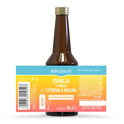 Esencia con sabor a limón y frambuesa 40 ml - 4