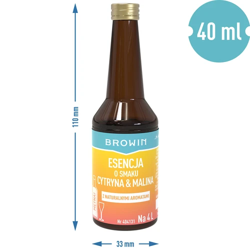 Esencia con sabor a limón y frambuesa 40 ml - 7
