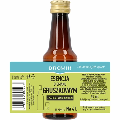 Esencia con sabor a pera - licor de pera, aromatizante 40 ml - 4