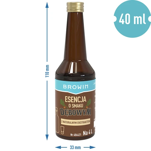 Esencia con sabor a roble con aroma y extracto natural - 40 ml, para 4 L - 7