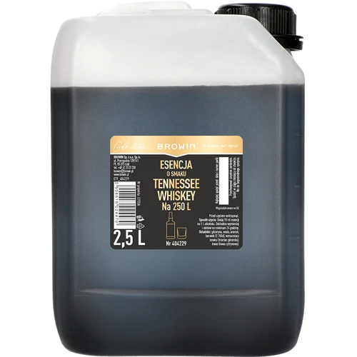 Esencia con sabor a Tennessee Whiskey 2,5L, para 250L de bebida final  - 1 