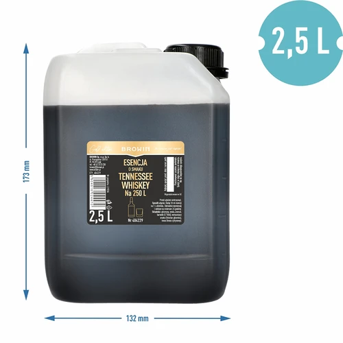 Esencia con sabor a Tennessee Whiskey 2,5L, para 250L de bebida final - 3