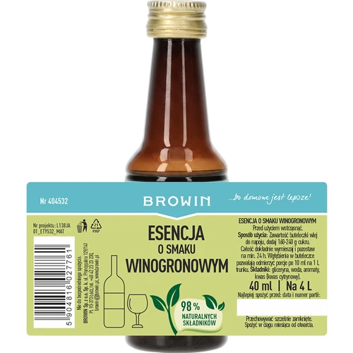 Esencia con sabor a uva, 40 ml - 4