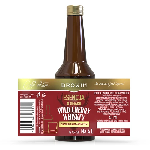 Esencia con sabor a Whiskey de Cereza Salvaje 40 ml - 4