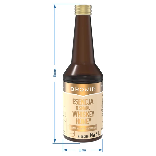 Esencia con sabor a Whiskey Honey para 4 L - 40 ml - 8