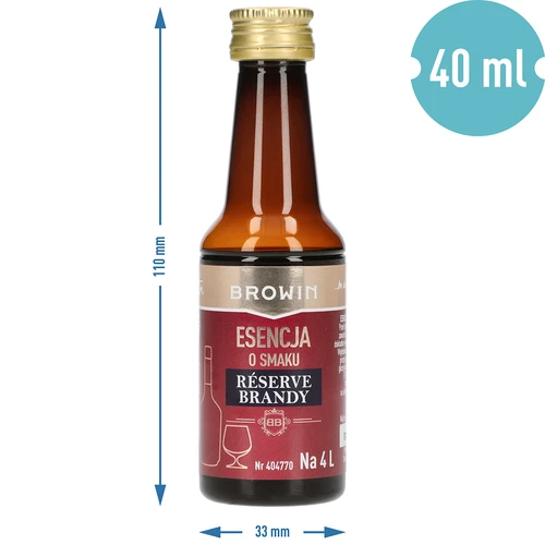 Esencia con sabor Reserve Brandy, 40 ml, para 4 L - 7