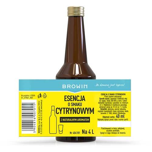 Esencia de limón con aroma natural para 4 L - 40 ml - 6