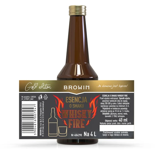 Esencia sabor Whisky Fire para 4 L, 40 ml - 4