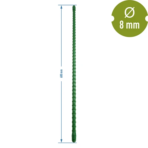 Estaca de acero recubierta de PE 0,6m x 8mm - 2