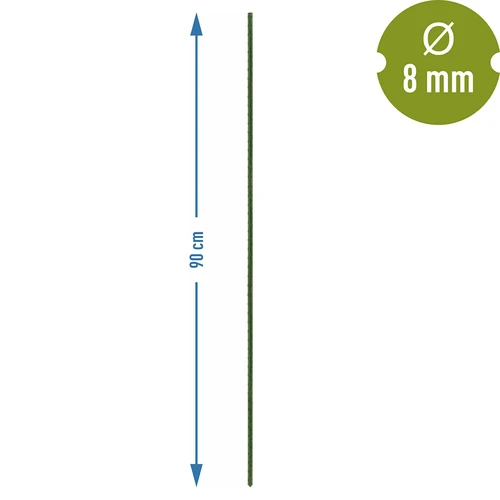 Estaca de acero recubierta de PE 0,9mx8mm (10 uds) - 3