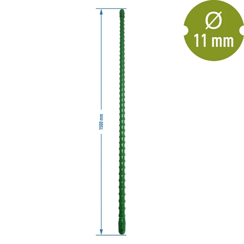 Estaca de acero recubierta de PE 1,5m x 11mm - 2