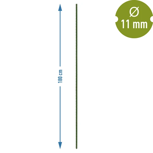 Estaca de acero recubierta de PE 1,8mx11mm (10 uds) - 3