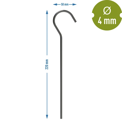 Estacas para tienda de campaña DOBLADAS - 6