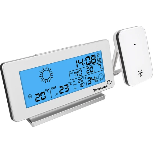 Estación meteorológica RCC, DCF–electr sin cable sensor blanco - 2