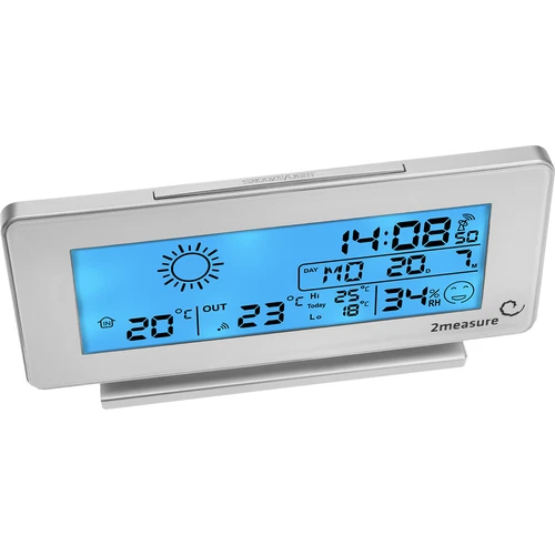 Estación meteorológica RCC, DCF–electr sin cable sensor blanco - 3