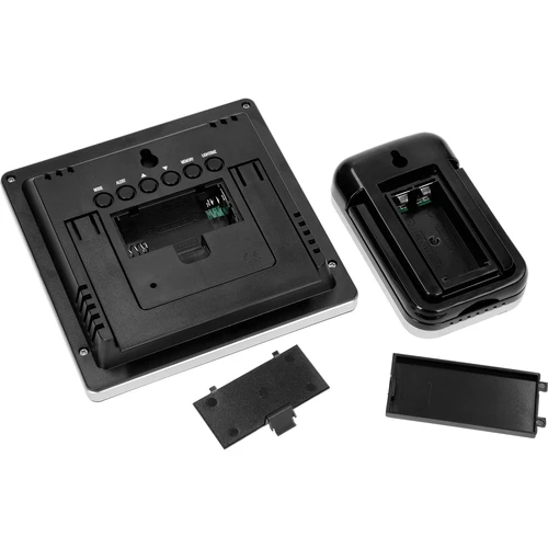 Estación meteorológica RCC, DCF–electr sin cable sensor negro - 5