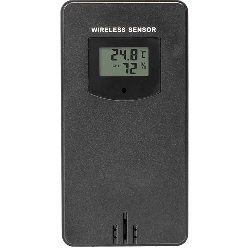 Estación meteorológica RCC–electr sensor inalámbrico negro - 5