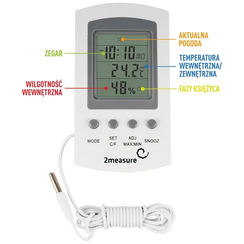 Estación meteorológica – sonda electrónica blanca - 5