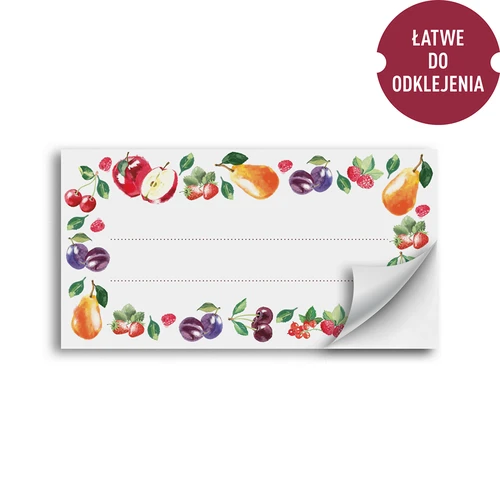 Etiquetas autoadhesivas 85/45mm - Frutas 20uds - 2