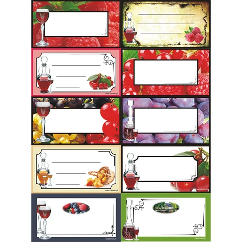 Etiquetas autoadhesivas para licores - 30 unidades