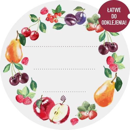 Etiquetas redondas fi50mm tapas/frascos - 20uds