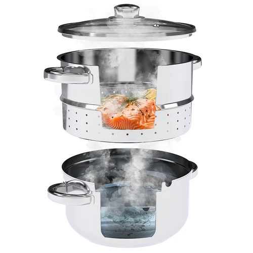Extractor de zumos al vapor de acero inoxidable con vaporera, 5 L - 7
