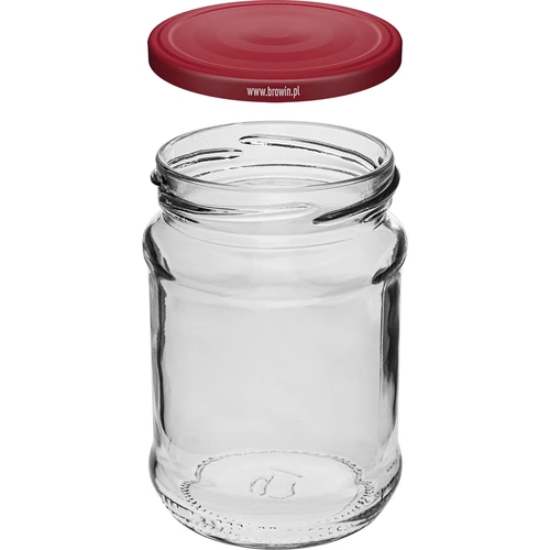 Frasco 250ml tapa burdeos fi66/4 - 6uds. - 3