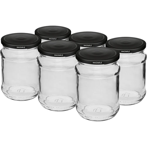 Frasco 250ml tapa negra fi66/4 - 6uds.  - 1 