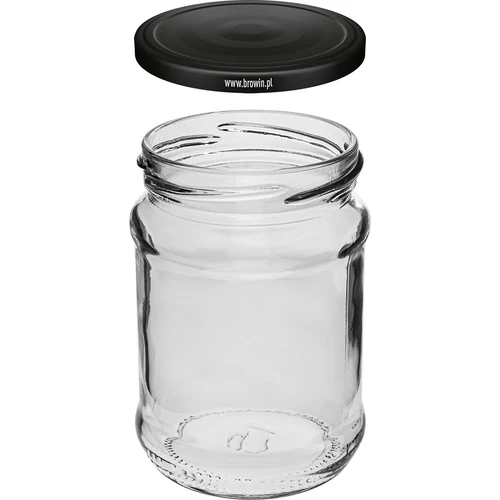 Frasco 250ml tapa negra fi66/4 - 6uds. - 3