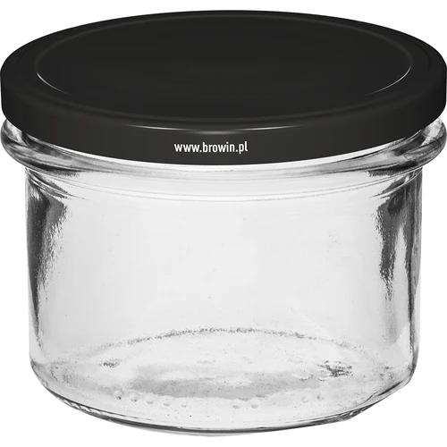 Frasco recto 235ml con tapa negra fi82 - 6uds. - 2