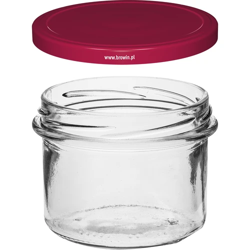 Frasco simple 235ml con tapa burdeos fi82 - 6 unidades - 3