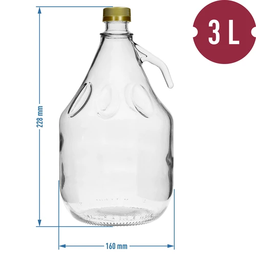 Garrafa 3L Dama con tapa - 4