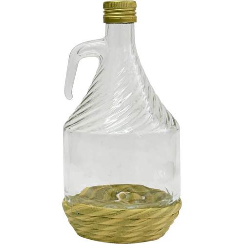 Garrafa Dama 1L con revestimiento, con tapa  - 1 