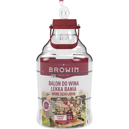 Garrafa para vino ligera, irrompible, con asa, 15L - 3