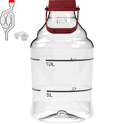 Garrafa para vino ligera, irrompible, con asa, 15L - 2