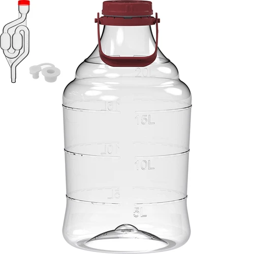 Garrafa para vino ligera, irrompible, con asa, 20L - 2