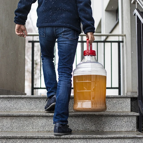 Garrafa para vino ligera, irrompible, con asa, 25L - 16