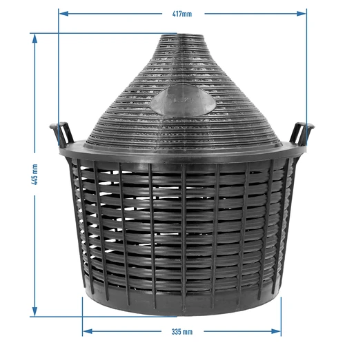 Globo para vino 25L en cesta de plástico - 7