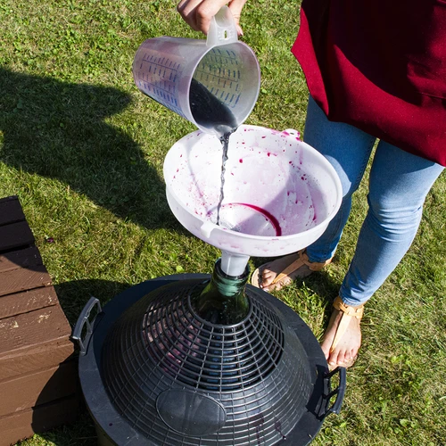 Globo para vino 34L en cesta de plástico - 8