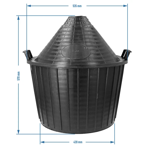 Globo para vino 54L en cesta de plástico - 6