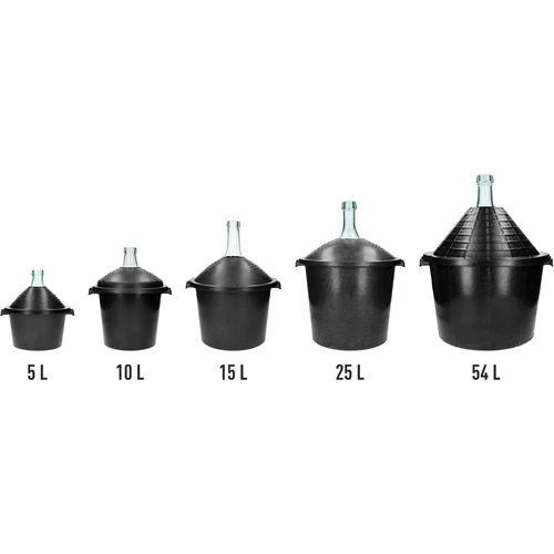 Globo para vino 5L en cesta de plástico completa - 6