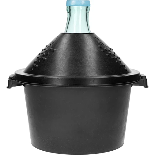 Globo para vino 5L en cesta de plástico completa  - 1 