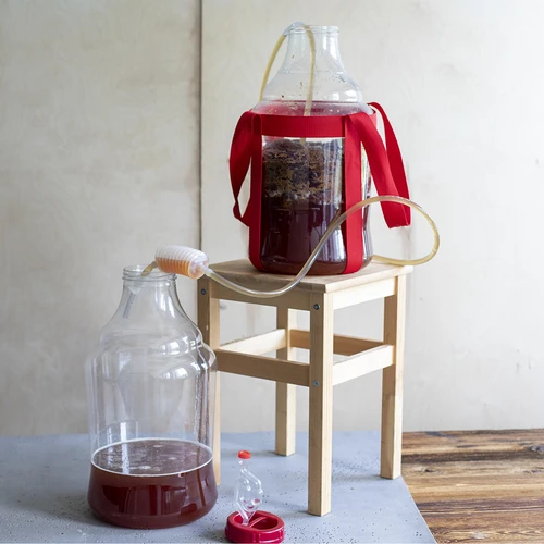 Globo para vino ligero, irrompible, con correas, 15L - 15