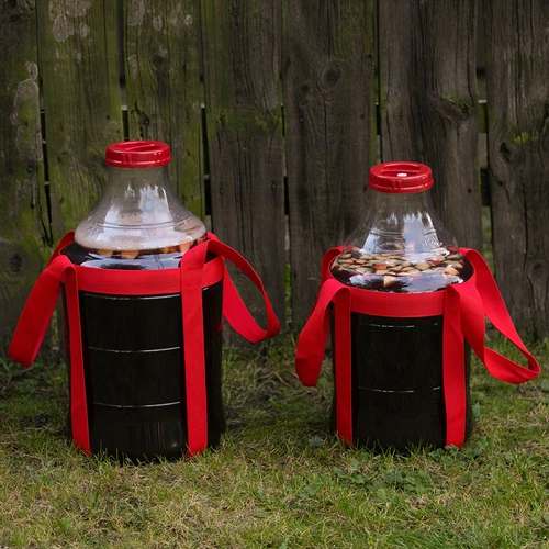 Globo para vino ligero, irrompible, con correas, 20L - 9
