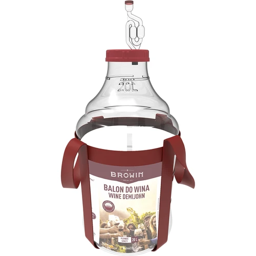 Globo para vino ligero, irrompible, con correas, 20L - 3