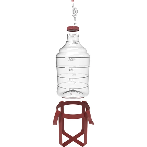 Globo para vino ligero, irrompible, con correas, 25L - 3