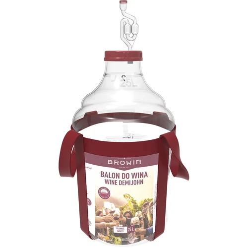 Globo para vino ligero, irrompible, con correas, 25L - 2